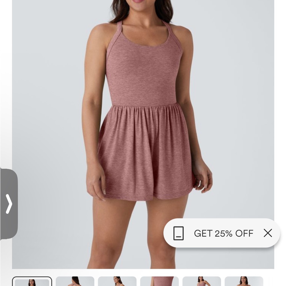 HALARA Dusty Rose Sleeveless Romper